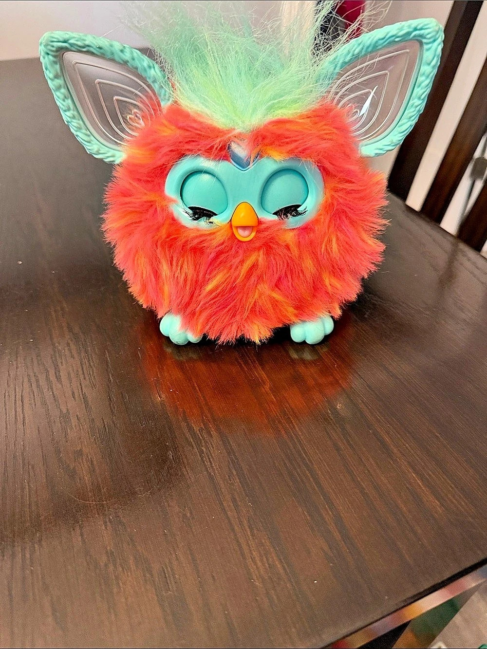 Hasbro Furby Coral Interactive Plush Toy Orange & Green